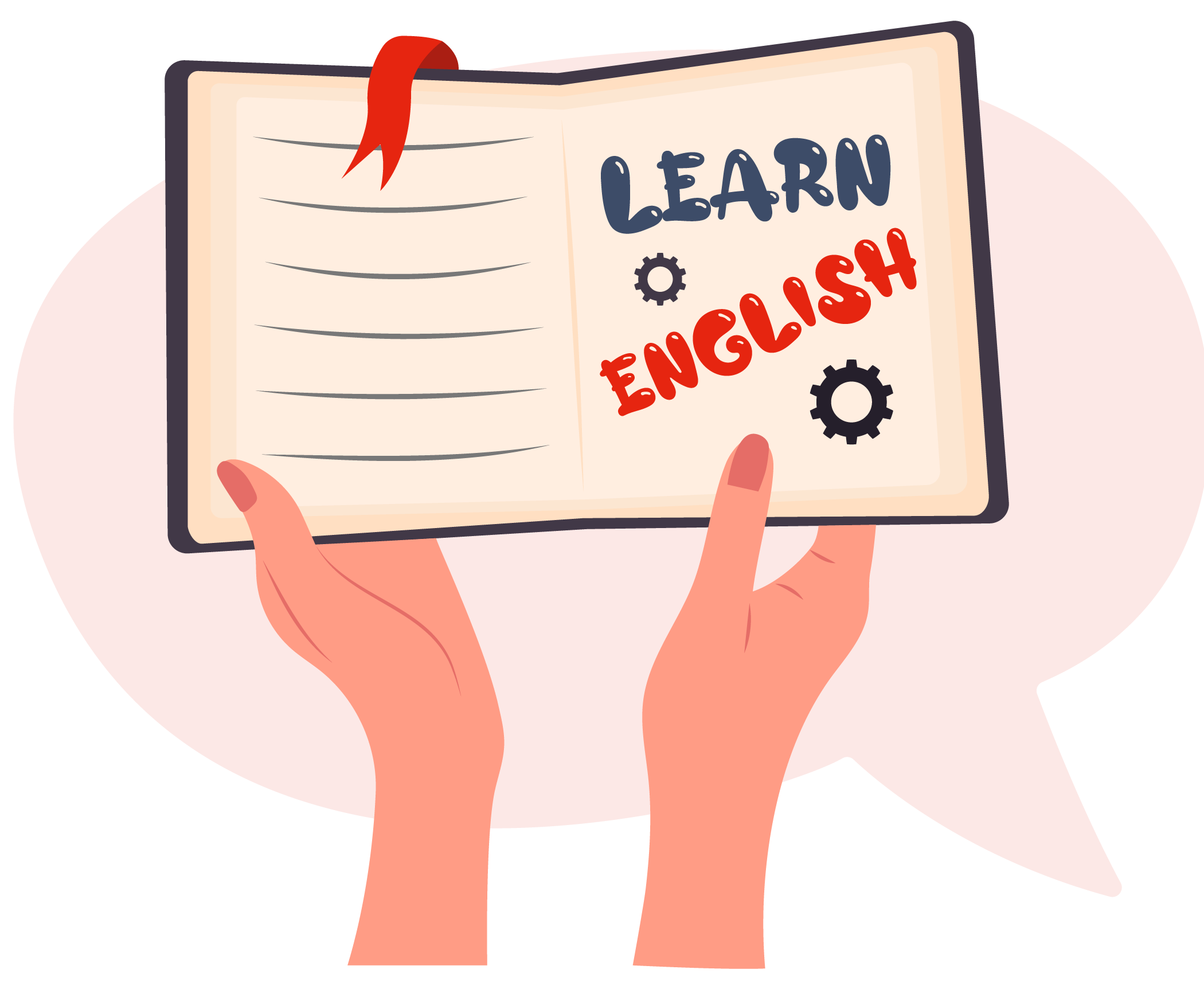 Icono de manos sujetando libro