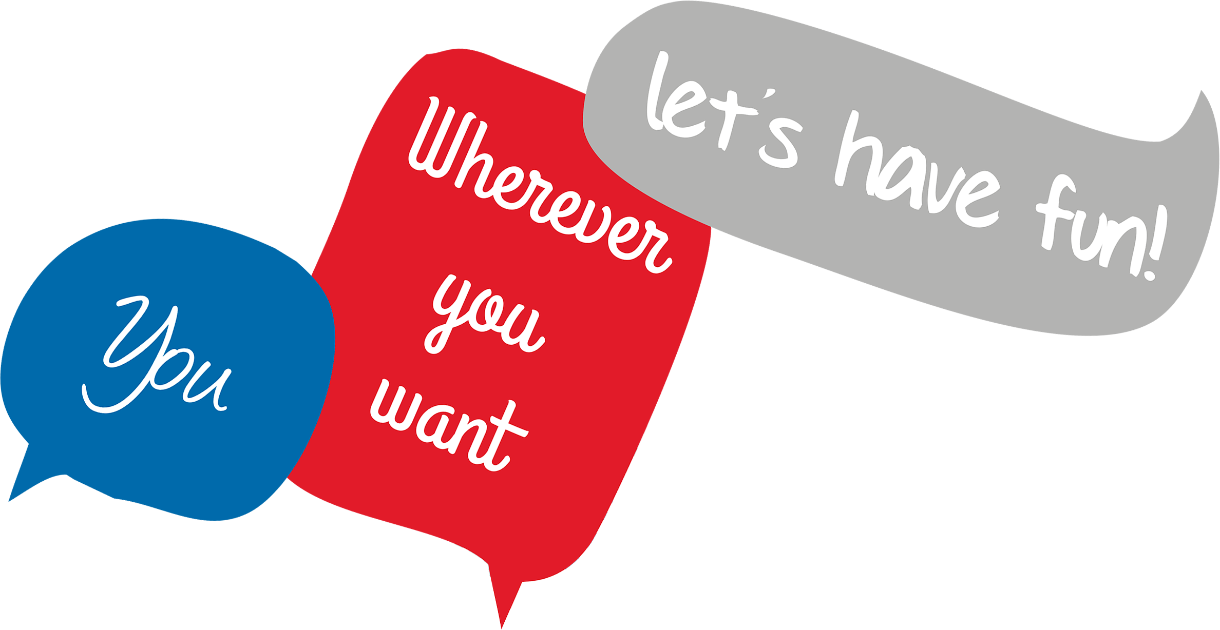 Varios bocadillos sobrepuestos 